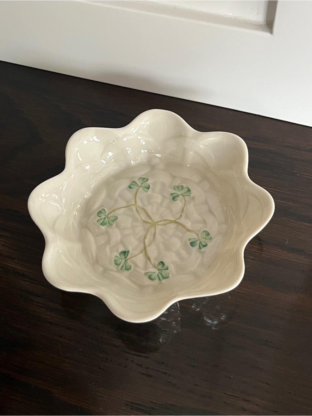 Belleek Classic Shamrock Sweet Dish